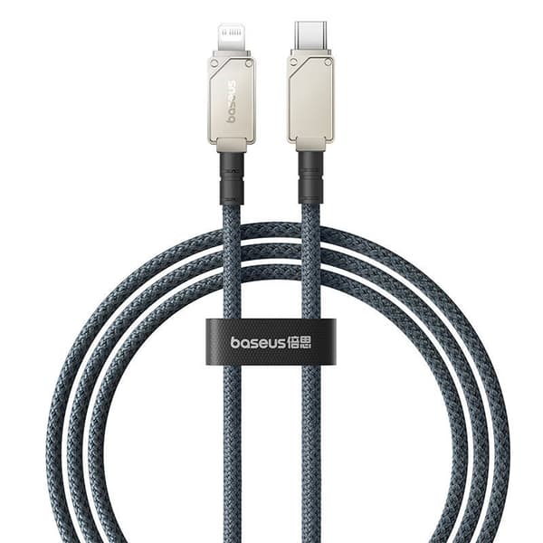 Baseus Unbreakable USB C to iP cable 1 m 20 W White