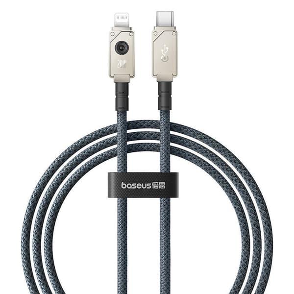 Baseus Unbreakable USB C to iP cable 1 m 20 W White