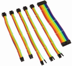 Sleeved Extension Cable Kit Kolink Core, Rainbow