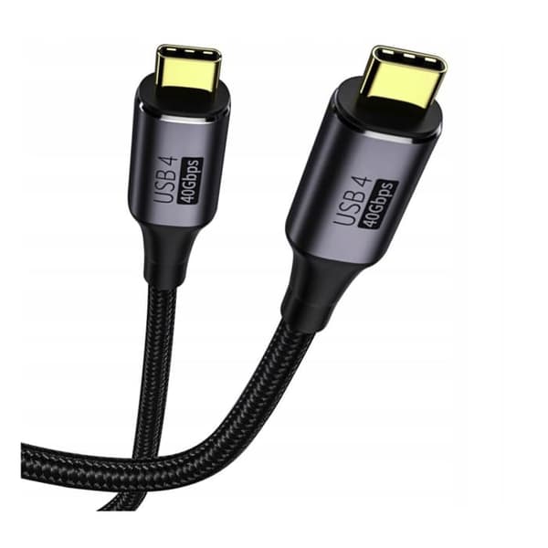 USB 4.0 Thunderbolt USB-C 40Gbps 100W 8K 60Hz kabel 1m för snabbladdning