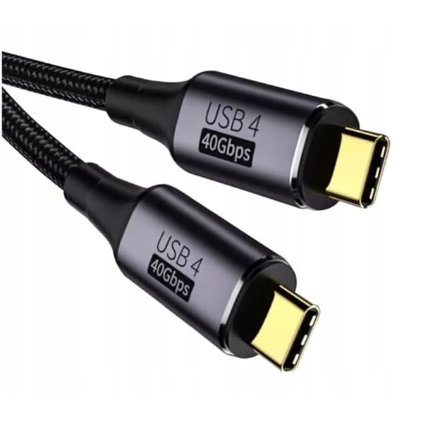 USB 4.0 Thunderbolt USB-C 40Gbps 100W 8K 60Hz kabel 1m för snabbladdning