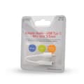 Miniatyrbild 2 av 2: USB C till Jack 3.5 mm Adapter Savio AK-35 Vit 0,12 m