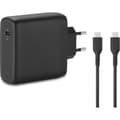 Miniatyrbild 1 av 3: Kensington 100W USB-C GaN-strömadapter kompatibel med MacBooks, iPads, ytenheter och mer