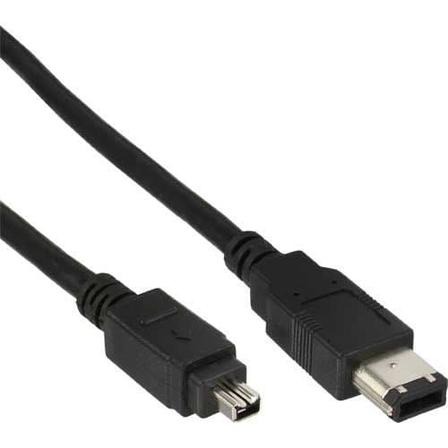 FireWire-kabel - INLINE - 1,8 m - IEEE1394 - 4 stift/6 stift hane