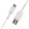Miniatyrbild 2 av 5: USB-C-kabel till USB Belkin CAB001BT3MWH Vit 3 m (1 antal)
