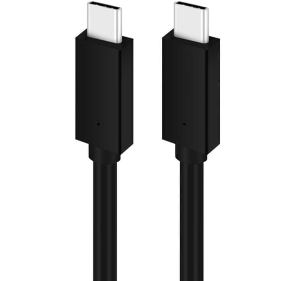 Platinetkabel USB-C - USB-C 5A 100W 1m, svart (PUCC5A1B)