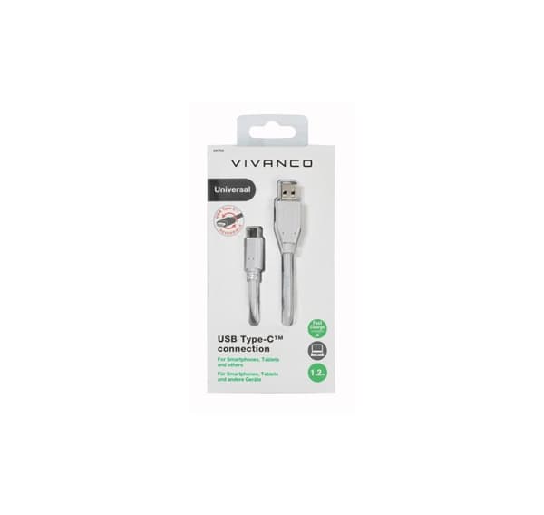 Vivanco-kabel USB-C - USB 2.0 1,2 m (38756)
