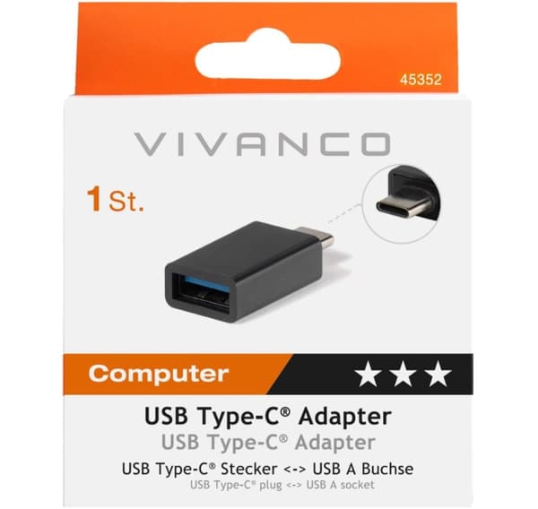 Vivanco adapter USB-C - USB-A 3.1 (45352)