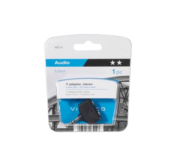 Vivanco-adapteri 3,5mm - 2x3,5mm Audio (46514)