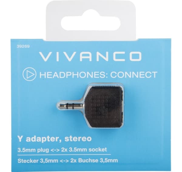 Vivanco adapter 3,5 mm - 2x3,5 mm (39269)