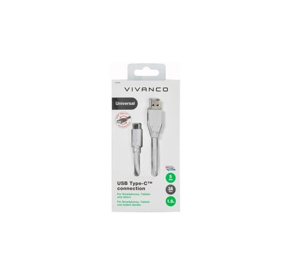 Vivanco-kabel USB-C - USB 3.1 1m (37560)