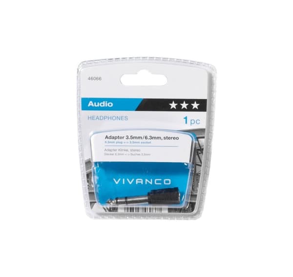 Vivanco-adapter 3,5 mm - 6,3 mm (46066)