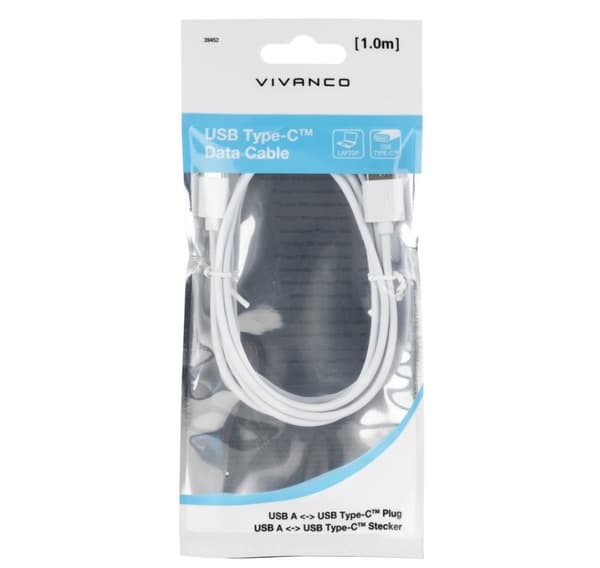 Vivanco kabel Polybag USB-C Data 1m (39452)