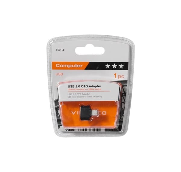 Vivanco adapter microUSB - USB-A OTG (45234)