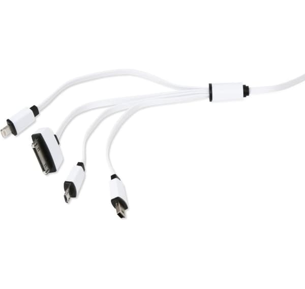 Omega kabel USB - microUSB/miniUSB/Lightning/Apple 30-pin 4in1 (OUCK4WB)