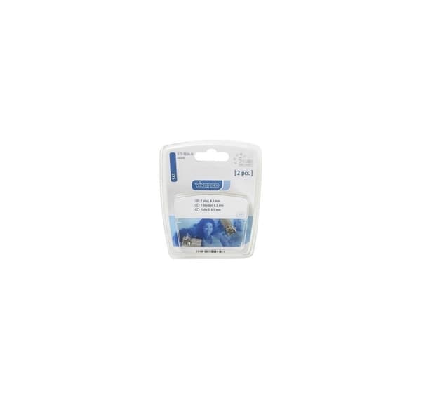 Vivanco plugg F 6,5 mm 2st (44005)