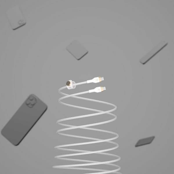 Belkin Usb-c Kaapeli Flex 3 M Valkoinen