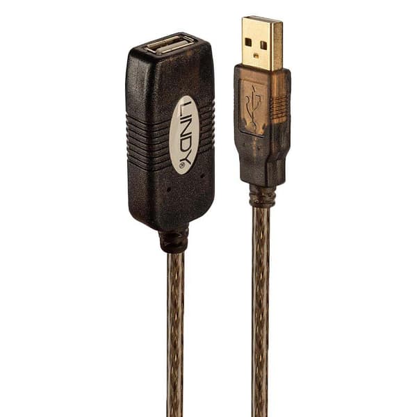 Lindy Usb-laajennus Cable 20 M Kultainen