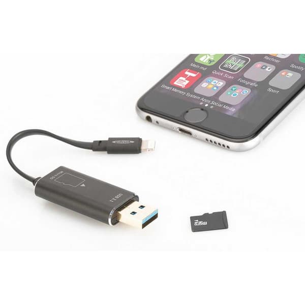 Digitus Læser Smart Memory Usb 3.1 Sort