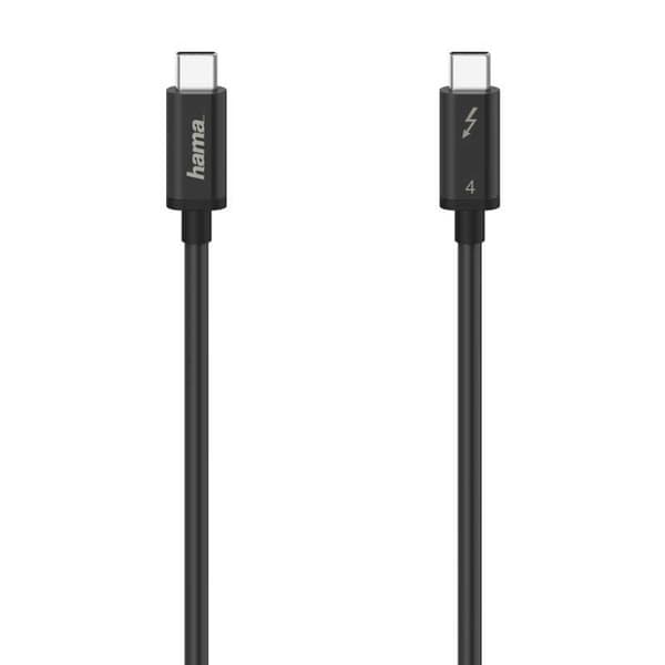 Hama Usb-c-kabel Thunderbolt 4 8k 80 Cm Durchsichtig