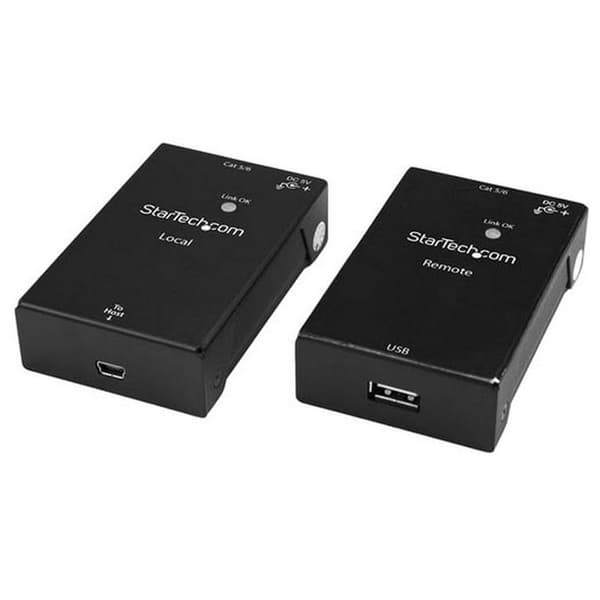 Startech Extensor Usb 2.0 Cat5 50 M Svart
