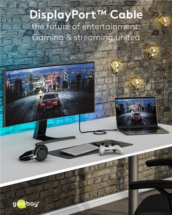 DisplayPort™-kaapeli, 8K @ 60 Hz