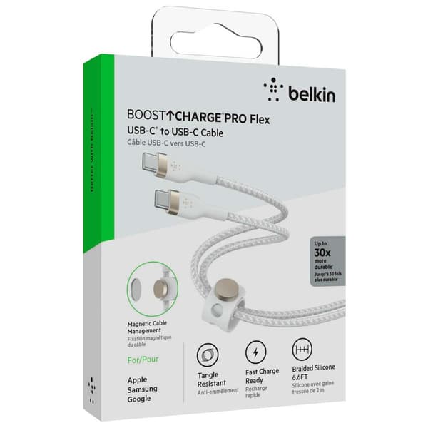 Belkin Usb-c Kaapeli Cab011bt2mwh 2 M Valkoinen