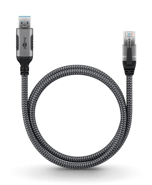 Ethernet-kaapeli USB-A 3.0 - RJ45, 5 m