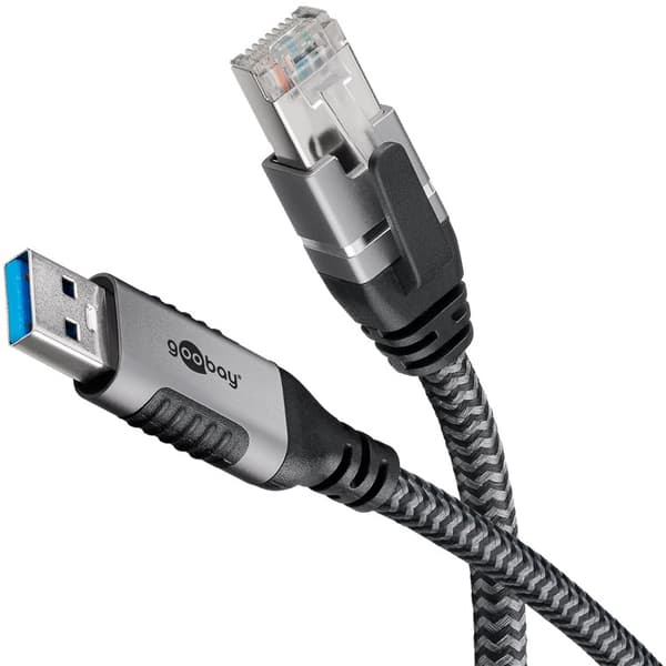 Ethernet-kaapeli USB-A 3.0 - RJ45, 5 m