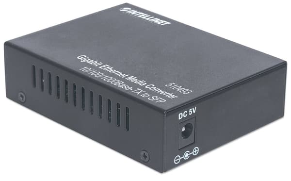 Intellinet Gigabit Ethernet till SFP Media Converter, 10/100/1000Base-Tx till SFP kortplats, tom (Euro 2-p