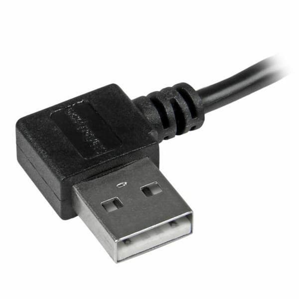 USB-kabel till mikro-USB Startech USB2AUB2RA2M         Svart