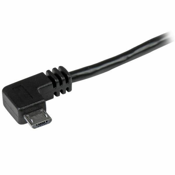 USB-kabel till mikro-USB Startech USB2AUB2RA2M Svart