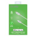 Miniatyrbillede 3 af 3: Celly Til Lightning-datakabel Usb-c 2 M Hvid