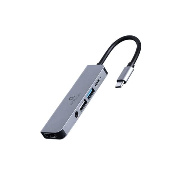 I/o-adapter usb-c til hdmi/usb3/5in1 a-cm-combo5-02, Gembird
