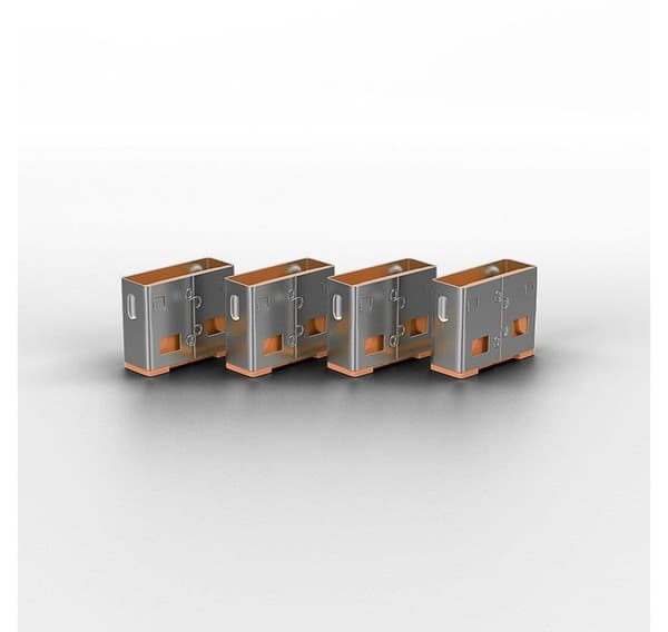 Usb port blocker 4pack/orange 40453, Lindy