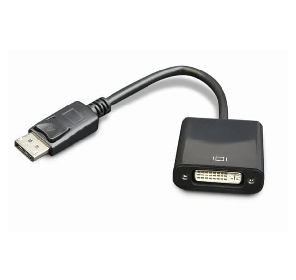 DisplayPort til DVI adapterkabel, hvid