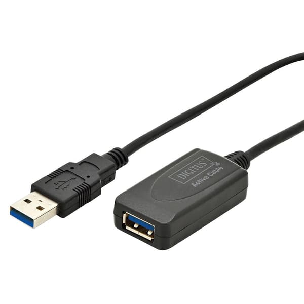 Digitus Aktiv Förlängningskabel Usb 3.0 Svart