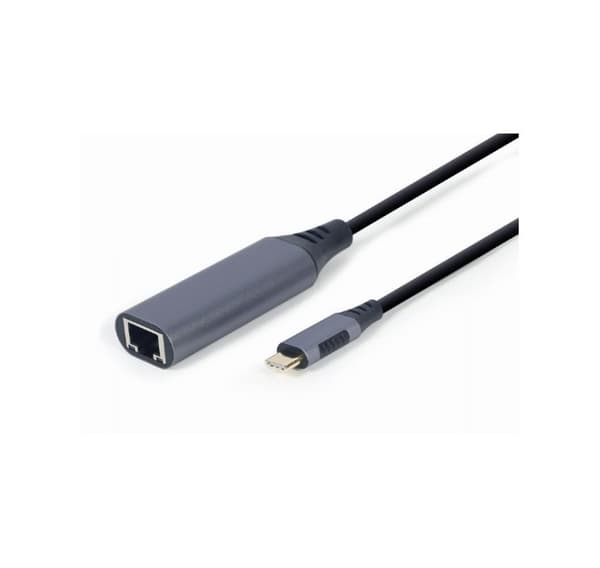 USB type-C Gigabit netværksadapter, space grey, GEMBIRD