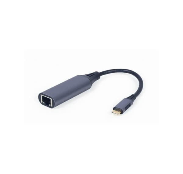 USB type-C Gigabit nettverksadapter, plass grå, GEMBIRD