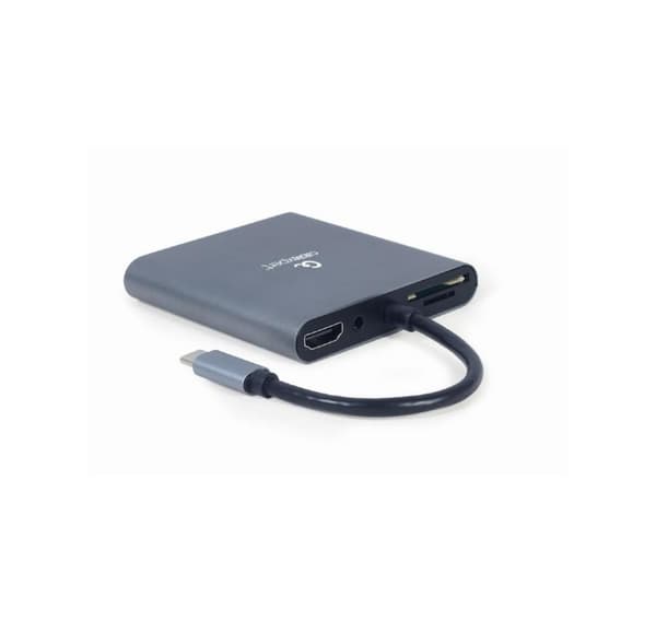 USB Type-C 6-in-1 moniporttinen sovitin