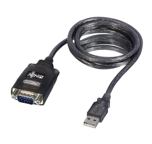 USB til seriel konverter med COM-retention, LINDY