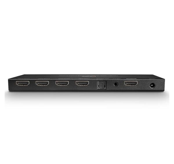 4 Ports HDMI 18G splitter med lyd og nedskalering, LINDY