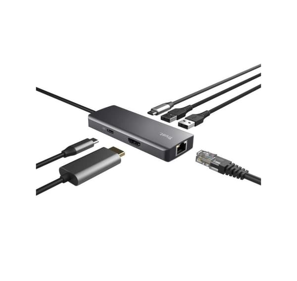 Adapter USB-C DALYX 6-IN-1/24968, TRUST
