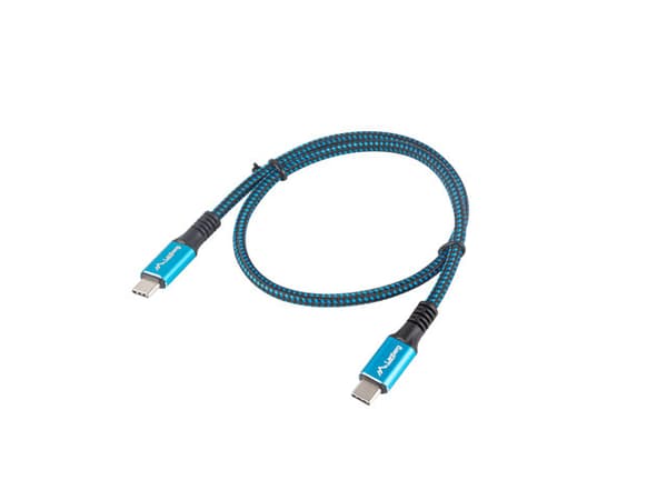 Lanberg CA-CMCM-45CU-0005-BK USB cable USB4 Gen 2x2 0.5 m USB C Black, Blue