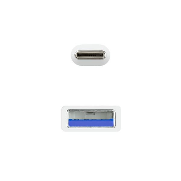 USB-C-kabel NANOCABLE 10.01.4001-L150-W Vit 1,5 m