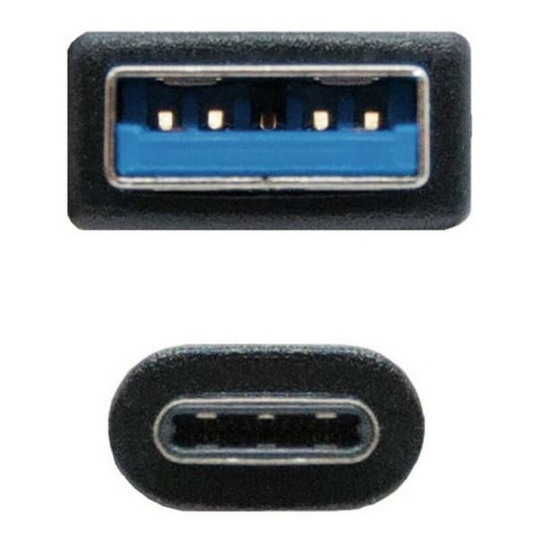 USB till Mini USB Kabel NANOCABLE 10.01.4000 (0,5M) Svart
