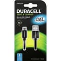 Miniatyrbild 2 av 2: USB-kabel DURACELL USB5013A 1 m Svart (1 antal)