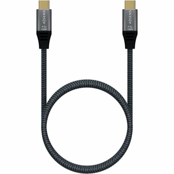 USB-C-Kaapeli Aisens A107-0670 60 cm Harmaa (1 osaa)