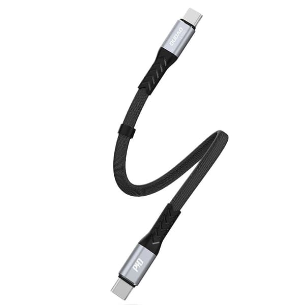 Dudao L10C USB-C - USB-C PD Kabel 100W 5A 0.23m - Svart
