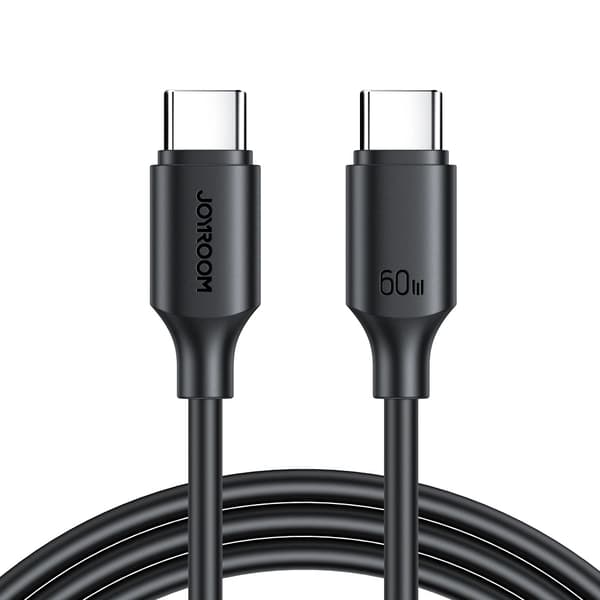 Joyroom S-CC060A9 USB-C - USB-C PD QC Kabel 60W 3A 480Mb/s 1m - Svart